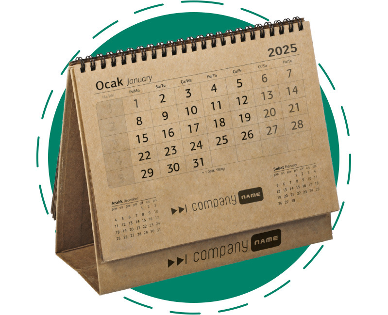 Dival Ajanda | Calendrier de bureau 21×18